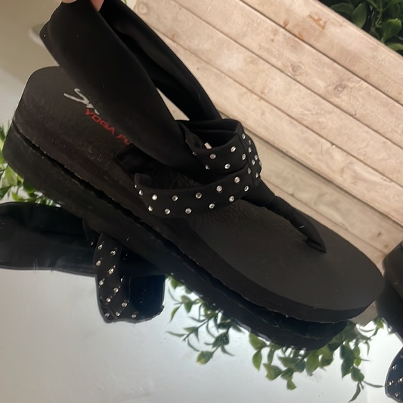 Skechers yoga mat sling backs size 10 in perfect conditions - Picture 6 of 11